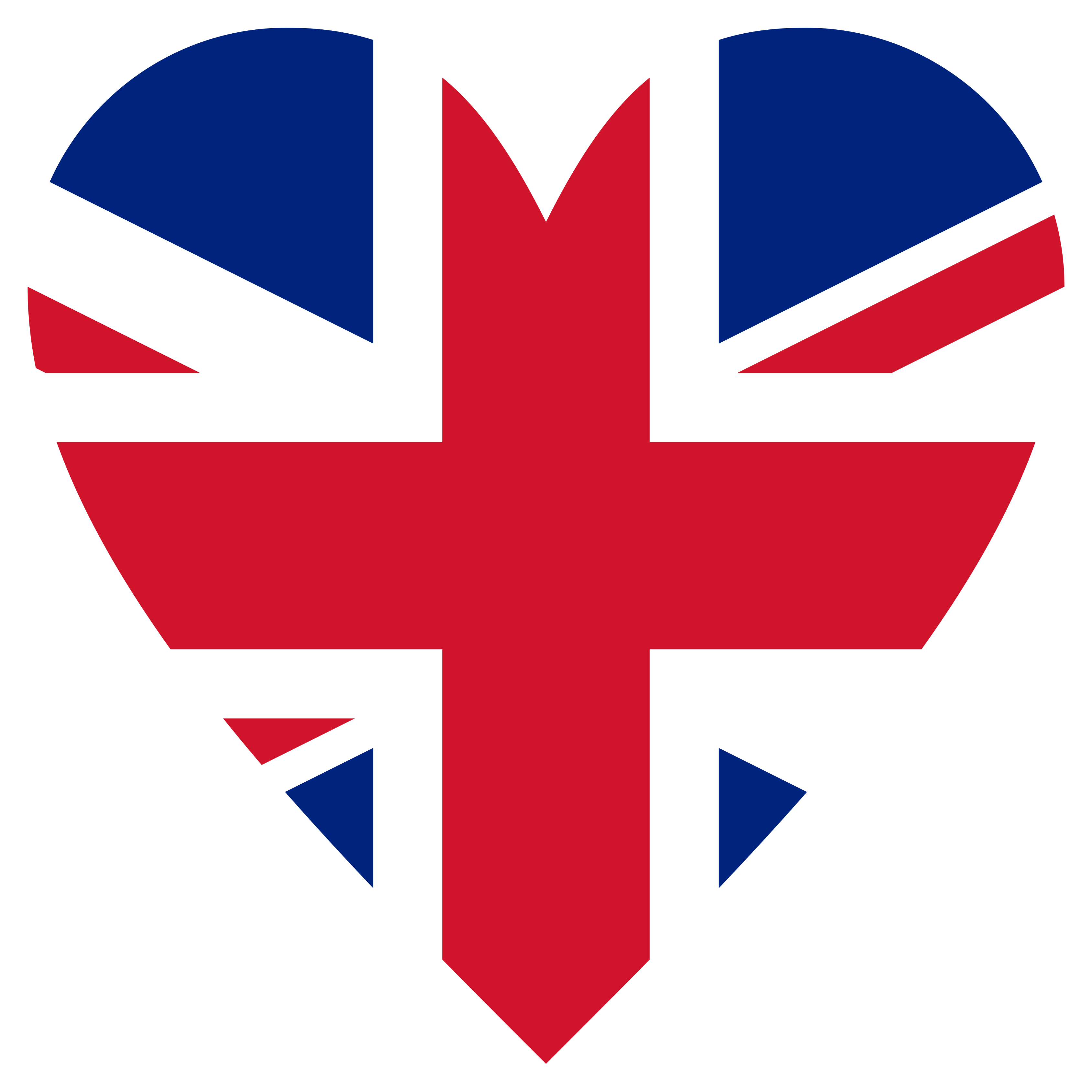 Union Jack flag on a white background