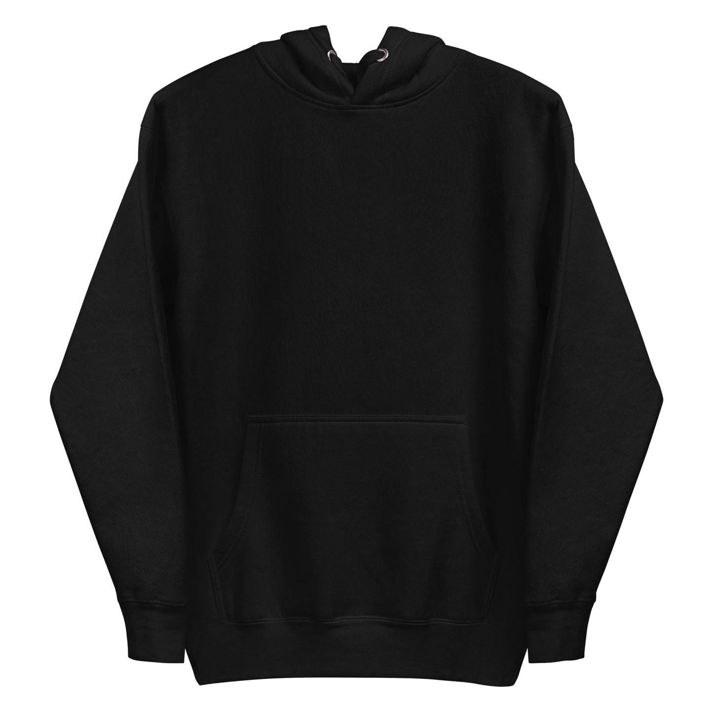 Black hoodie from skoggl on a white background