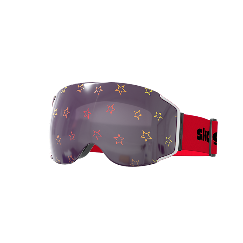 Design your own custom ski and snowboard goggles with personalized lenses, interchangeable magnetic parts, UV400 protection, anti-fog technology, and stylish straps for skiing and snowboarding.