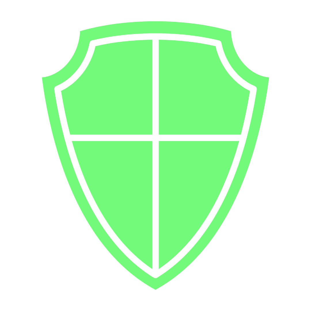 A shield icon with a central checkmark, representing Skoggl’s helmet-compatible design to ensure a seamless, secure fit with all standard ski and snowboard helmets