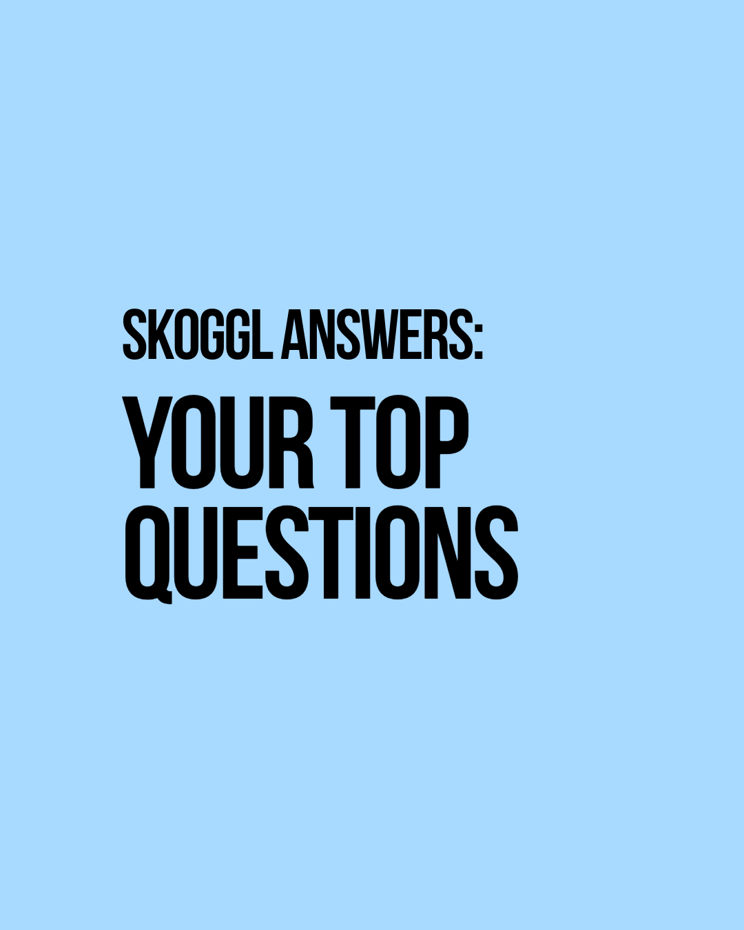Skoggl answers your top questions – customer FAQ banner for ski and snowboard goggles